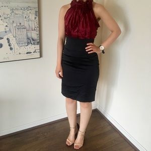 BCBG Navy and Purple Dress